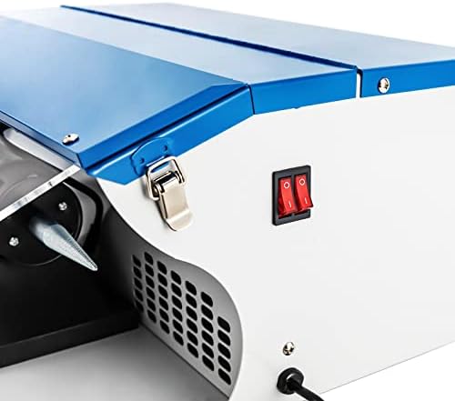 Xuthusman 200W Table Top Polishing Buffing Machine Jewelry Polisher Dust Collector w/Light 200W