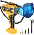 LIVOWALNY Tire Inflator Air Compressor Compatible with DeWalt 20V Battery Power, 160PSI Cordless Portable Electric Air Pump with Digital Pressure Gauge for Car Motorcycles Bike Ball Auto (Tool Only)