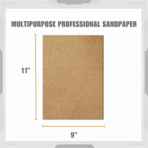 Multipurpose Sanding Sheets Assorted Grits: (25) 80, (25) 12, and (25) 220. 75PK..