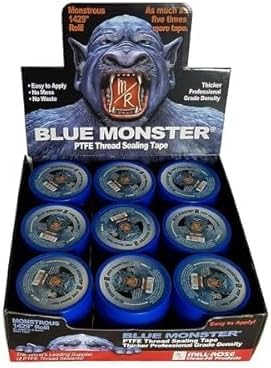 Blue Monster Teflon Tape - 1/2" x1,429 (Case of 45 Rolls)