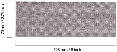 Mirka Abranet Net Sheets Sandpaper 2.75 x 8 inch Grit 180 10 pcs