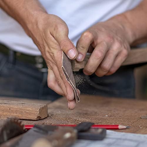 Fandeli | Multi-Purpose Sandpaper | 100 Grit | 75 Sheets of 9'' x 11'' | Ideal for Sanding Metal, Untreated Wood and Painted Surfaces | Sandpaper Sheets.