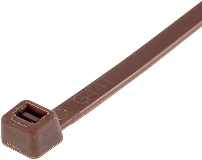 GTSE 14 inch Brown Zip Ties, 8,000 Bulk Contractors Pack, 50lb Strength, UV Resistant Long Nylon Cable Ties, Self-Locking 14" Tie Wraps, Full Carton
