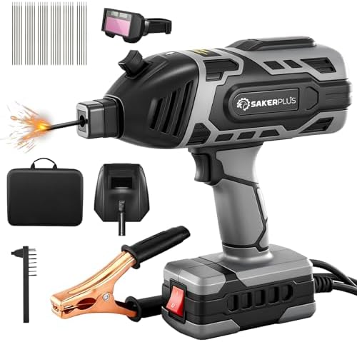 Sakerplus Portable Welding Machine, 110V IGBT Inverter Handheld Welder