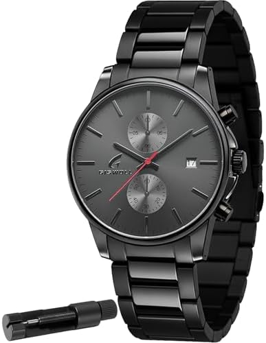Stylish Stainless Steel Men's Watches with Functional Chronograph Subdials
