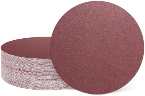 HARFINGTON 25 Pcs 3 Inch Sanding Discs 120 Grit Red Aluminum Oxide