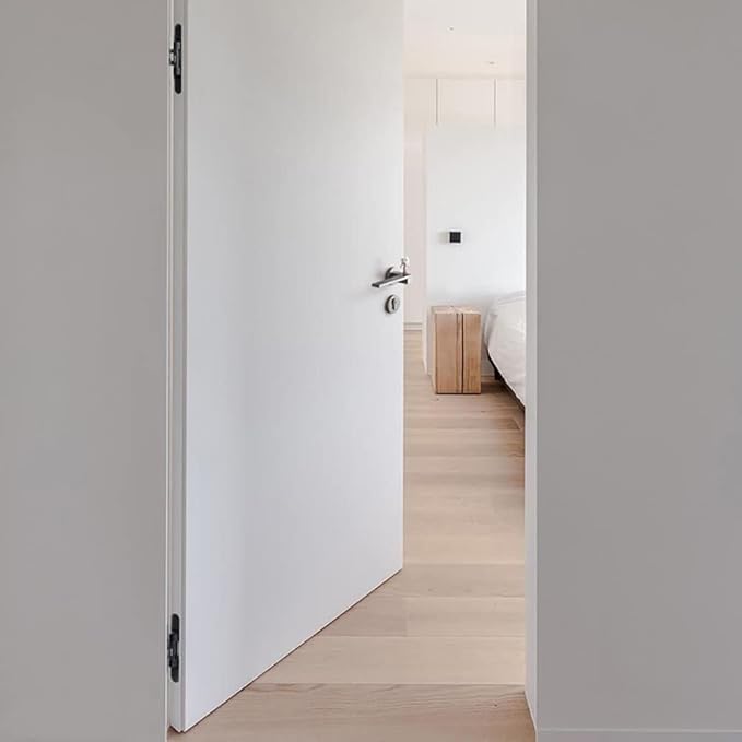 TamBee Hidden Hinges Concealed Door Hinge - Black, Zinc Alloy, Invisible, 3 Way Adjustable for Hidden Door, Bookcase Door and Secret Doors 6 Inch (1 Hinge)