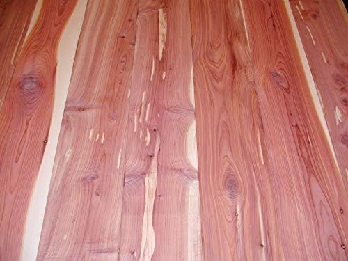 Woodchucks Wood 3/4 Inch x 2 Inch x 16 Inch Solid Red Cedar Lumber Boards as Cutting Board Wood (6 Pack)