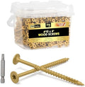 #10 x 4” Deck Screws, 316Pcs Star Drive Wood Screws
