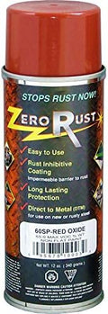 TWP Zero Rust 60SP Red Oxide Rust Inhibitive Coating – 12 oz Aerosol | Direct-to-Metal Rust Protection | Industrial Red Oxide Primer-Like Finish