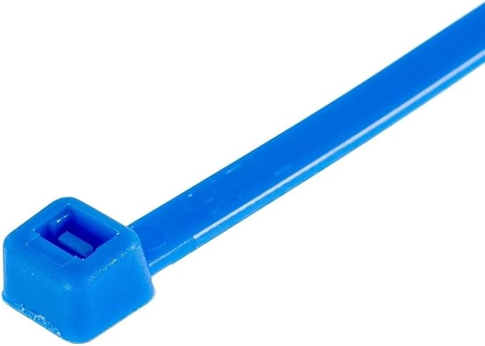 GTSE 8 Inch Blue Zip Ties, 1,000 Bulk Pack, 18lb Strength, UV Resistant Small Nylon Cable Ties, Self-Locking 8" Tie Wraps