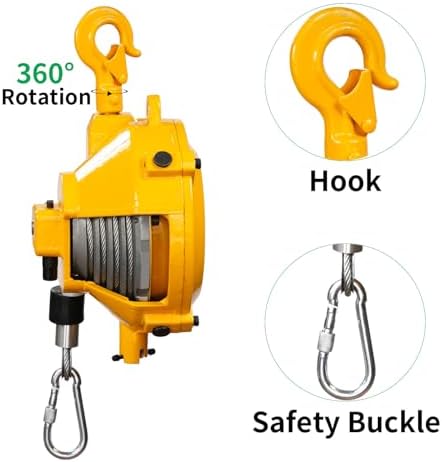 Retractable Spring Balancer 5~9kg(11~19lbs) Hanging Tool Spring Balancer Balancer Retractor 1.9m Wire Rope Hanging Holding Equipment