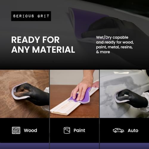 Serious Grit - P120 Grit Ceramic Foam Sandpaper Roll - 115mm x 25m