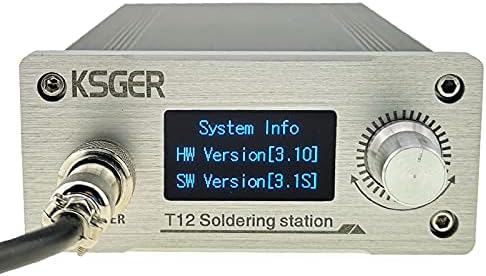 T12 Soldering Station STM32 V3.1S OLED Display Electronic Controller CNC Aluminum Alloy Case DIY Aluminum Alloy Handle Equipments 110V 75W T12 Iron Tips K ILS D24