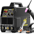 H HZXVOGEN 200A TIG Welder, HF TIG/Stick 2 in 1 Welder Machine with Post Gas, 110V 220V Dual Voltage IGBT Inverter TIG Welding Machine(TIG200)