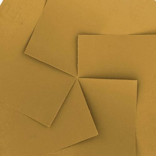 Dura-Gold Premium 1/4 Sheet Gold Sandpaper Sheets, 240 Grit (Box of 400)