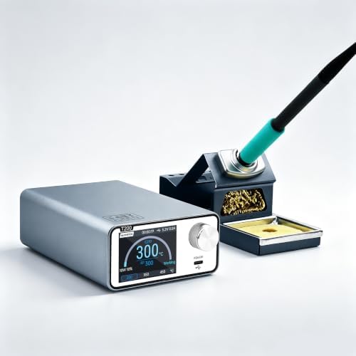 T200 Smart Soldering Station, PD65W Digital Soldering Iron Station with C245 Handle, Precision SMD PCB Repair Welding Tool