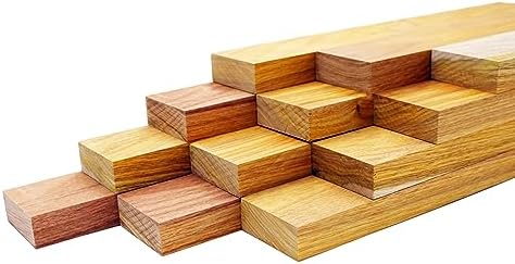Barrington Hardwoods Canary Wood Lumber Boards 3/4" x 2" (4pcs) (3/4" x 2" x 12")