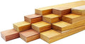 Barrington Hardwoods Canary Wood Lumber Boards 3/4" x 2" (4pcs) (3/4" x 2" x 24")