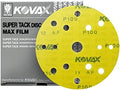 MaxFilm Ultra Premium 6 inch Sanding Discs, P100, 15 Holes, Hook & Loop, 523-0100, 50 discs