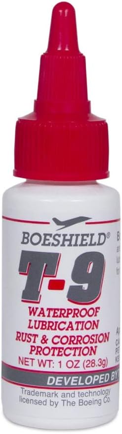 BOESHIELD T-9 Rust & Corrosion Protection/Inhibitor and Waterproof Lubrication, 1 oz liquid