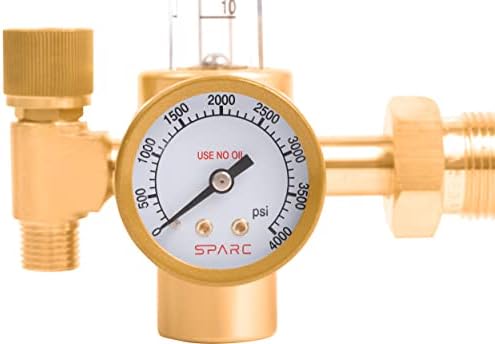 SPARC Argon Regulator & Flow Meter - Gas Regulator for MIG/TIG Welding