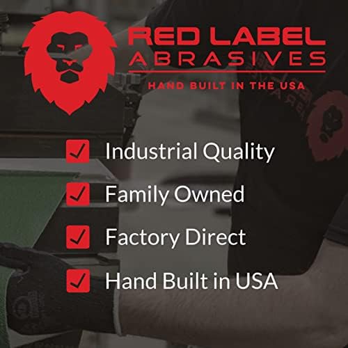 Red Label Abrasives 6 inch X 50 FT 80 Grit Zirconia Woodworking Drum Sander Roll, Cut Strips to Length