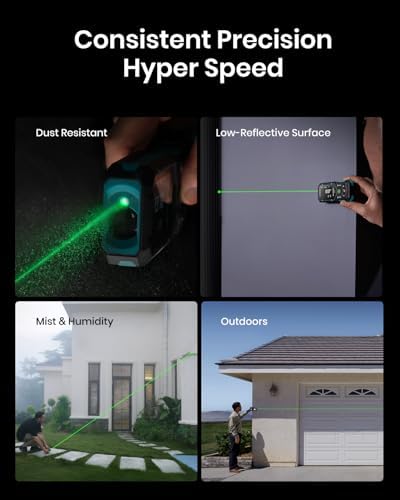 MILESEEY S50 Green Laser Distance Meter, 400 ft Laser Measure, P2P