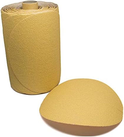 Benchmark Abrasives 6" PSA Gold Sanding Discs, 40 Grit, 100-Count