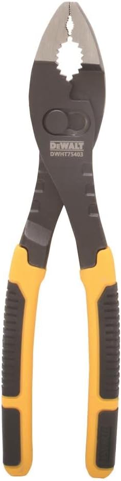 Dewalt DWHT75497 2 Pc. Dip Grip Adjustable Wrench, Yellow & 8" Flush Rivet Slip Joint Pliers
