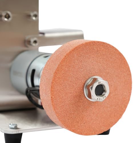 Mini Adjustable Platform Belt Sander, Stainless Steel Low Noise Electric Bench Grinder Sanding Machine, Handcraft System Polisher for DIY Woodworking, Metal Grinding, Jewelry Making
