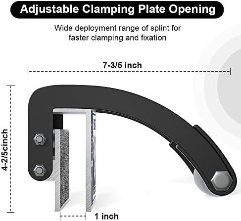 Panel and Plywood Carrier（2 Pack）, Plywood Lifting Tool and Drywall Carrying Tool, Aluminum Alloy Soft-Grip Handle Gripper Lift for Sheetrock, Adjustable Clamp Carrier Thickness up to 3/4 inch
