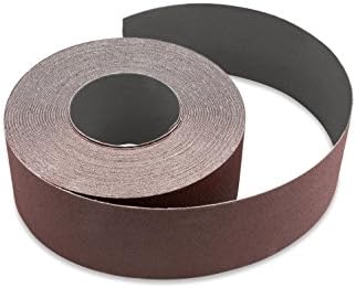 Red Label Abrasives 2 Inch X 60 FT 120 Grit Woodworking Drum Sander Strip Roll, Cut to Length