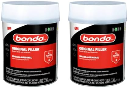 Bondo Original Filler 7 lb with Hardener 2.75 oz, Pack of 2 - OR-GAL-ES