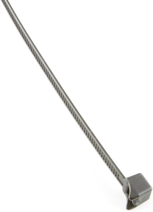 Hose Clamp Style 8", 60 lb. UV Black Cable Ties - (pack of 100)