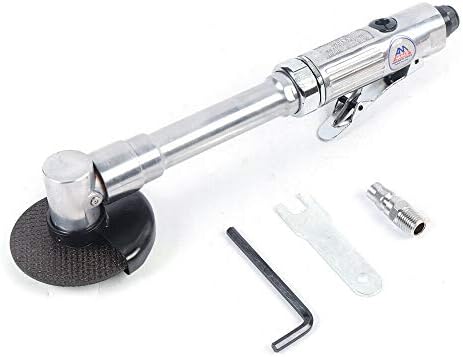 DYRABREST Heavy Duty Angle Grinder Pneumatic Air Die Polisher Long Handle Cutting Machine Air Cutter Grinding Tool for Automobile Repair, Hardware Processing