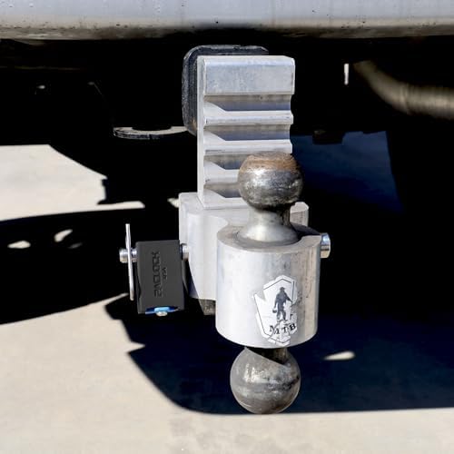 PACLOCK's 80-Series Trailer Hitch Lock, Standard Rekeyable (SR), 400" Pin, Keyed Differently w/ 2 Keys, Black