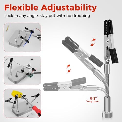 Soldering Helping Hands Station, NEWACALOX Magnetic Third Hand Helping Tool
