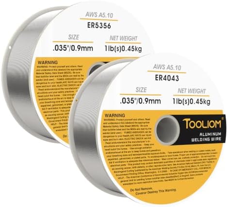 TOOLIOM ER4043 & ER5356 .035" Aluminum MIG Welding Wire, 1LB-2PCS