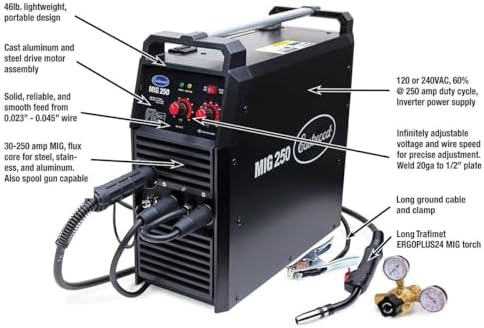 Eastwood Mig 250 and Eastwood Elite Tig 225 AC/DC Master Welding Fabrication Kit