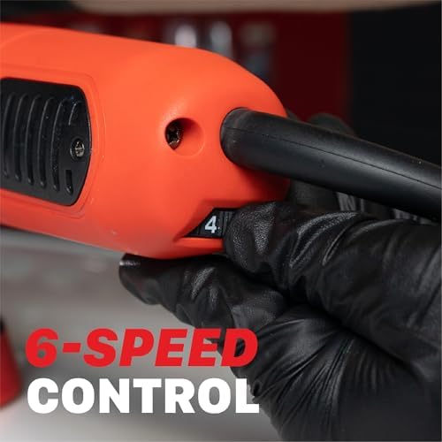 Maxshine M8S V2 Dual Action Polisher Sand – 8mm Throw Random Orbital Buffer, 1000W Detailing Machine with 5″ Backing Plate – 6-Speed, 5/16″ Thread for Car, Truck, SUV & Boat Paint Correction