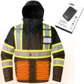 JKSafety Hi Vis Heated Jacket with 3M Reflective Tapes JK118A Black M