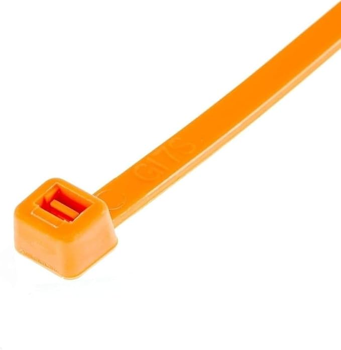 GTSE 14 inch Orange Zip Ties, 8,000 Bulk Contractors Pack, 50lb Strength, UV Resistant Long Nylon Cable Ties, Self-Locking 14" Tie Wraps, Full Carton