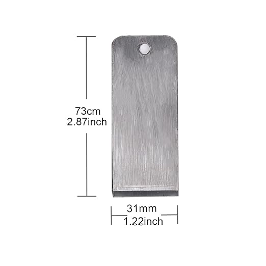 2 Pack 31MM / 1.22'' Wide Replacement Plane Iron Blade for Mini Woodworking Hand Planes Edge Trimming Bench Planer Carpentry Saw Blades…