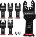 EZARC Bi-Metal Arc Edge Oscillating Tool Blade, Japanese Teeth Oscillating Saw Blades for Clean Cuts in Hard Wood & Plastic, Universal Fit Multitool Blades, 5-Pack