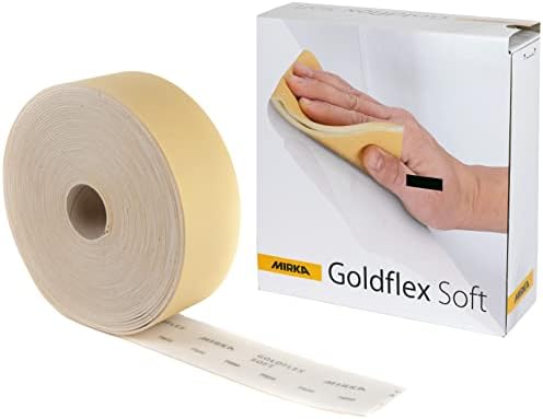 Mirka Goldflex Soft 400 Grit Flexible Foam Hand Sanding Pads, 200 Roll