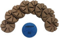 Hybrid Diamond Ceramic Polishing Pucks, Aggressive Concrete Terrazzo Floor Hook n Loop Grinding Pads, 3 Inch Long Using Life Transitional Discs,50# 9 PCS