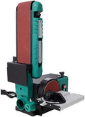 4" X 36" Belt Sander & 6" Disc Polisher Grinder Sanders,120V/60Hz, Adjustable 0-90° Tilt & 0-45° Bevel Table,Benchtop Belt and Disc Sander for Woodworking, Metal Working DIY, Green