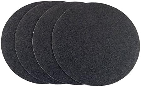 Starcke Premium 7 Inch Sanding Discs, 25 Pack Hook and Loop Sandpaper, 36 Grit Grinder Sanding Disc, No Hole Black Silicon Carbide Sandpaper Discs for Stone, Metal, Wood, Floor, Paint and Plastics