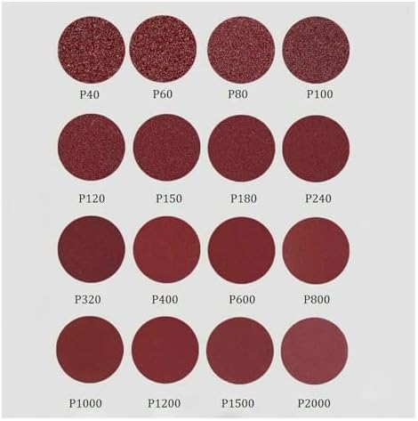 Sandpaper, Sanding disc,25Pcs 50/75/100/150/200mm Sanding Discs Hook Loop Sandpaper Abrasive Sand Sheets 40/320/600/800/1000/1200/1500/3000 Grit(75MM-320)